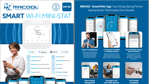 Image of MTST05 MrCool Mini Stat Thermostat for Ductless Mini Split - Best-AirPurifier