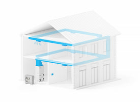 2 to 3 Ton 20 SEER MrCool Universal Central Heat Pump Split System - Upflow/Horizontal