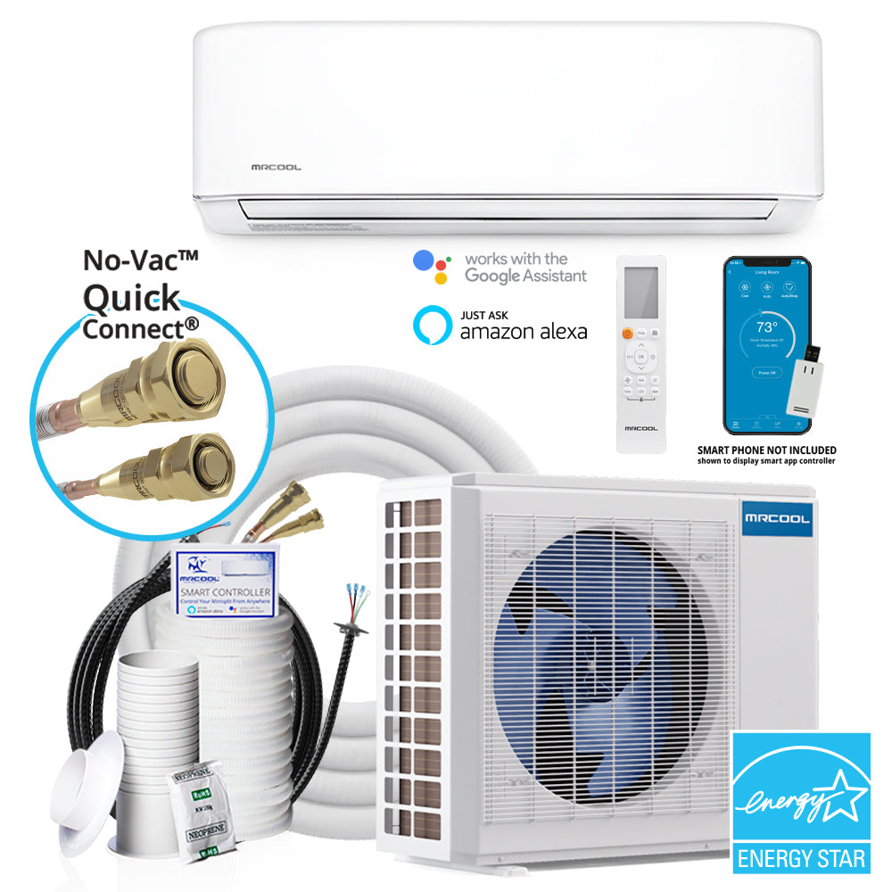 MrCool E Star DIY 4th Gen 18k BTU Ductless Mini-Split Heat Pump Complete System 208-230V/60Hz - Best-AirPurifier